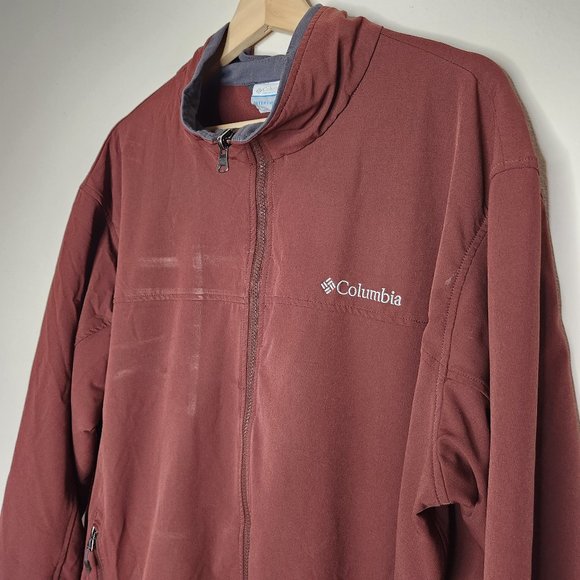 Columbia Men's XXL 2XL Red Full Zip Erudite II Interchange Jacket Outdoor Pocket - Picture 4 of 6